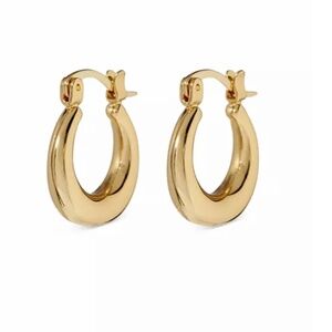 Luv AJ - Mini Martina Hoop Earrings - Gold - Super Lightweight - Never Worn
